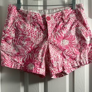 Lilly Pulitzer Pink and White Women's Shorts